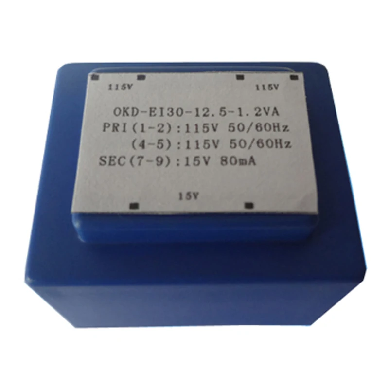 EI 30/18 2.3VA PCB mounting-type transformer Encapsulated Transformers manufacturer