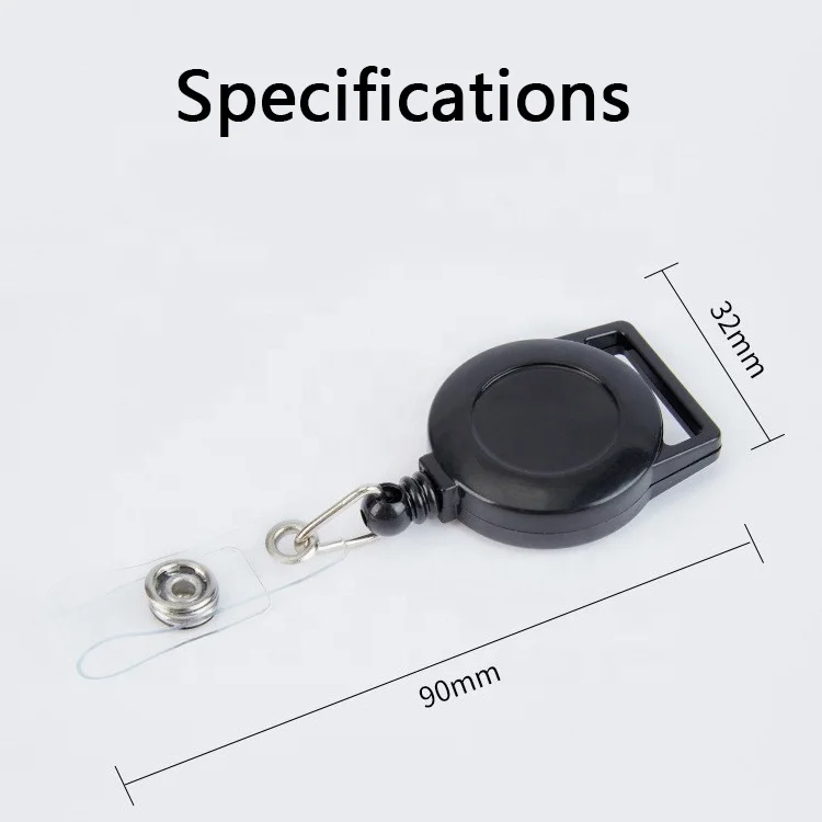 20mm lanyard badge reels retractable nylon cord