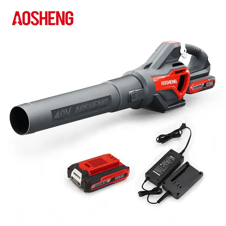 AOSHENG Economic li-ion/lithium battery cordless vacuum leaf blower garden with 5.0Ah battery