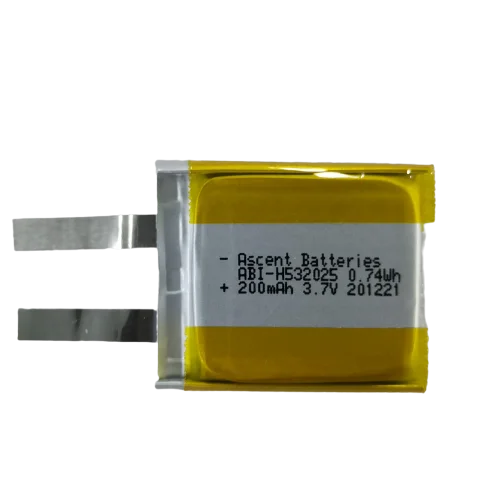 532025 200mah li-po battery used for mini POS, toys, GPS, controllers, wearable devices