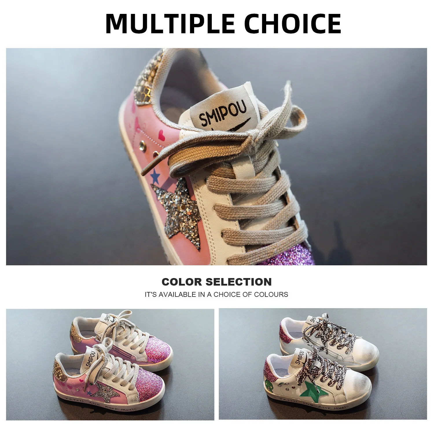 Kids School Shoes Genuine Leather Shiny Retro Golf Children Sport Shoes New Big Girl Luxury Sneaker