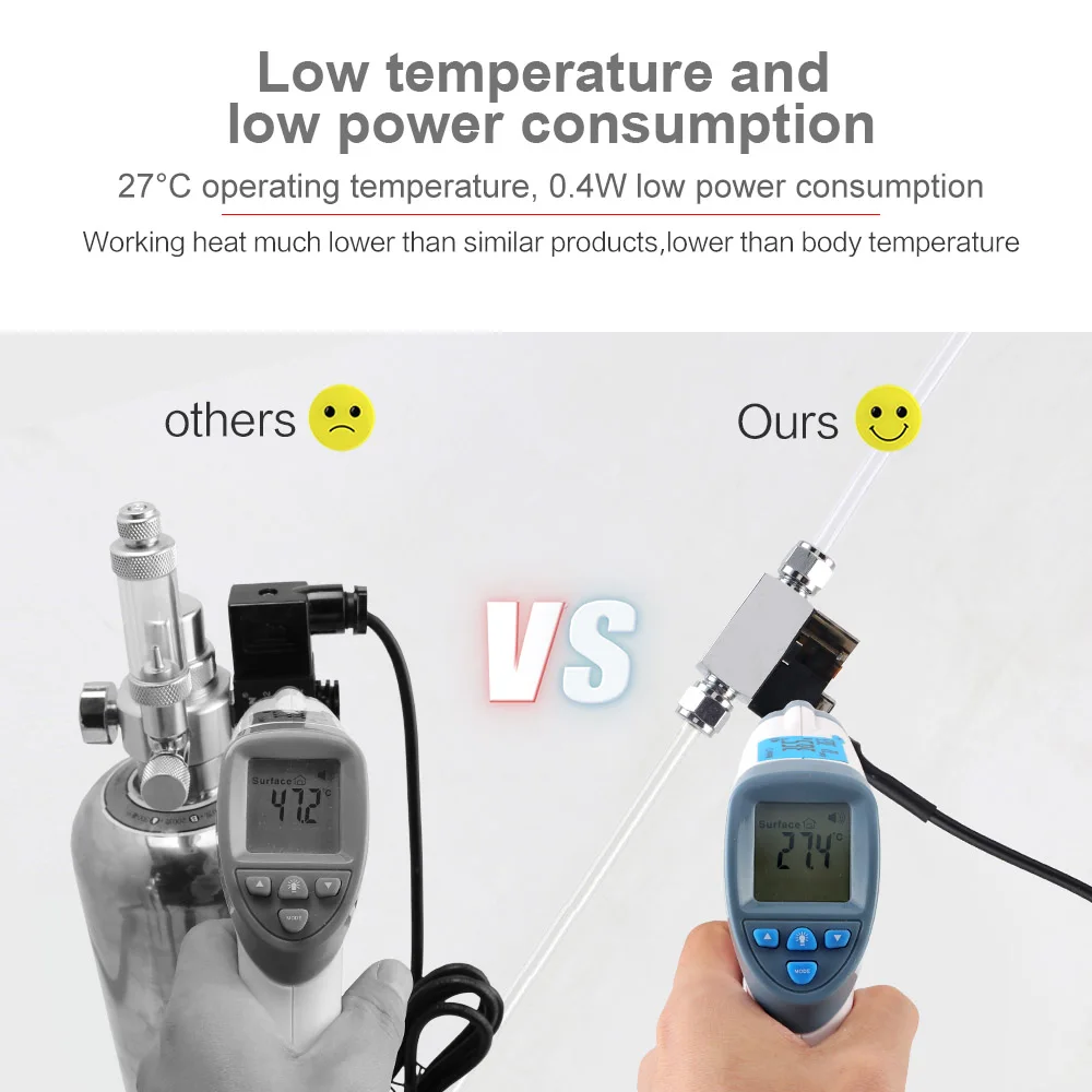 Aquarium Co2 external Solenoid Valve kit CO2 System Regulator Magnetic solenoid Valve for Plant Tank