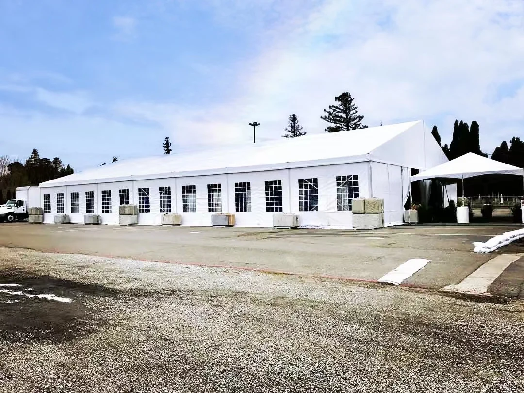 Guangzhou big commercial trade show barnum tent outdoor large exhibition warehouse tents for events factory price