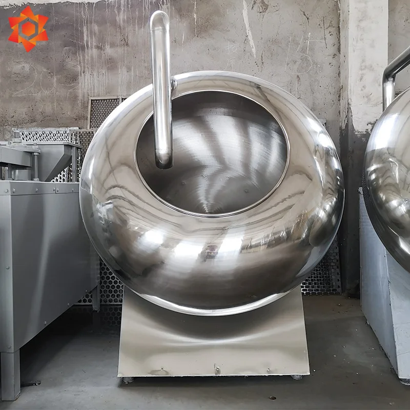 Almond sugar coating machine sugar automatic film pellet tablet coater thin film coating machine for tablet