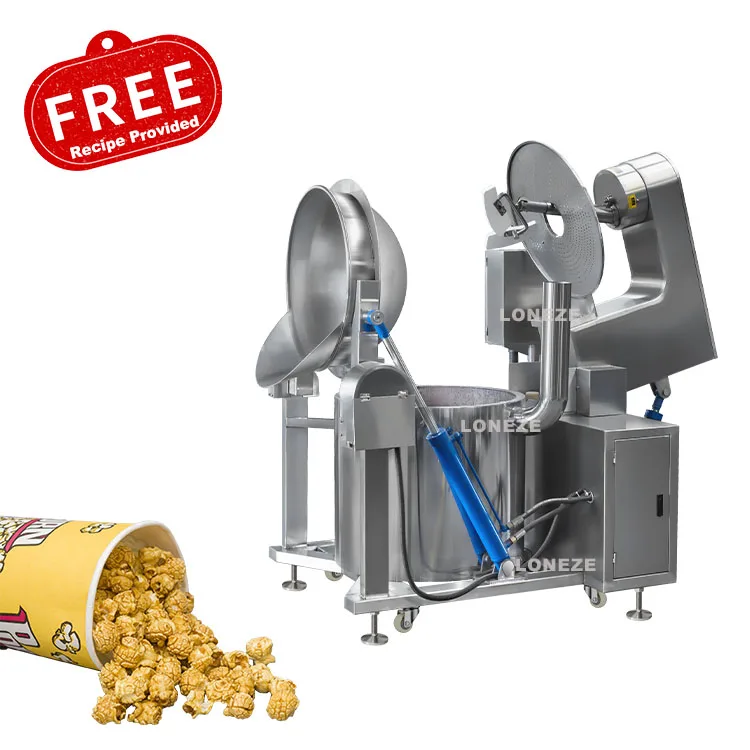 Cheap Price Caramel Electric Pop corn Machine Automatic Industrial Gas Popcorn Making Machine for Sale