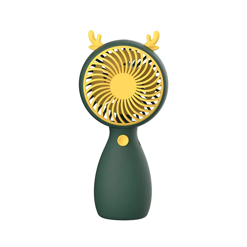 factory wholesale mini USB cartoon lanyard portable electric fan pocket out rechargeable handheld desktop lovely  student fan
