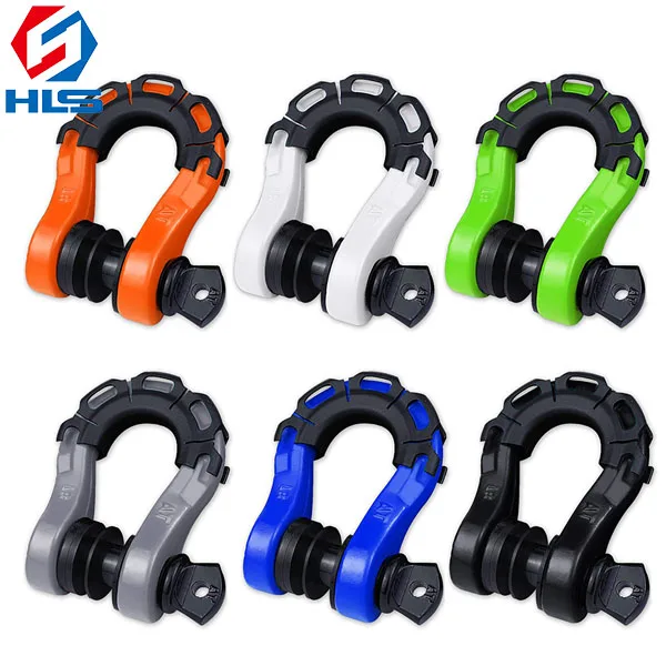 Heavy Duty Tow Shackle OEM 4*4 Offroad 8T Shackle Removable Screw Trailer Bow Shackle for Most Cars
