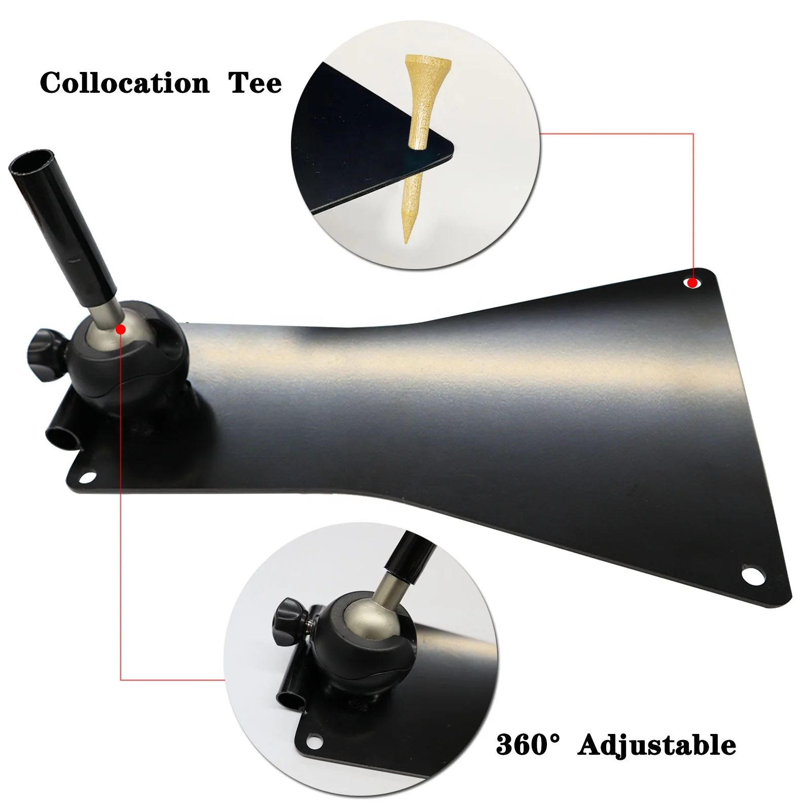 Factory Custom Golf Swing Plate Adjustable Alignment Stick Rods Base Training Aids Indoor Outdoor Driving Range or Mat Practice