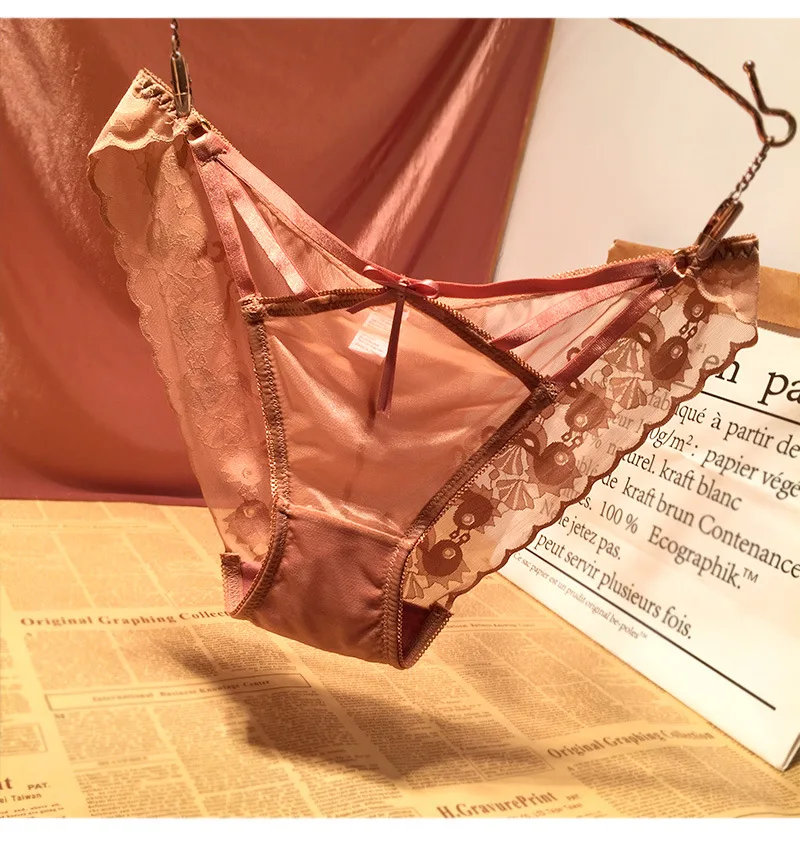 Amazon Wholesale panties G-string Underwear Luxury panties French Lace underwear for lady