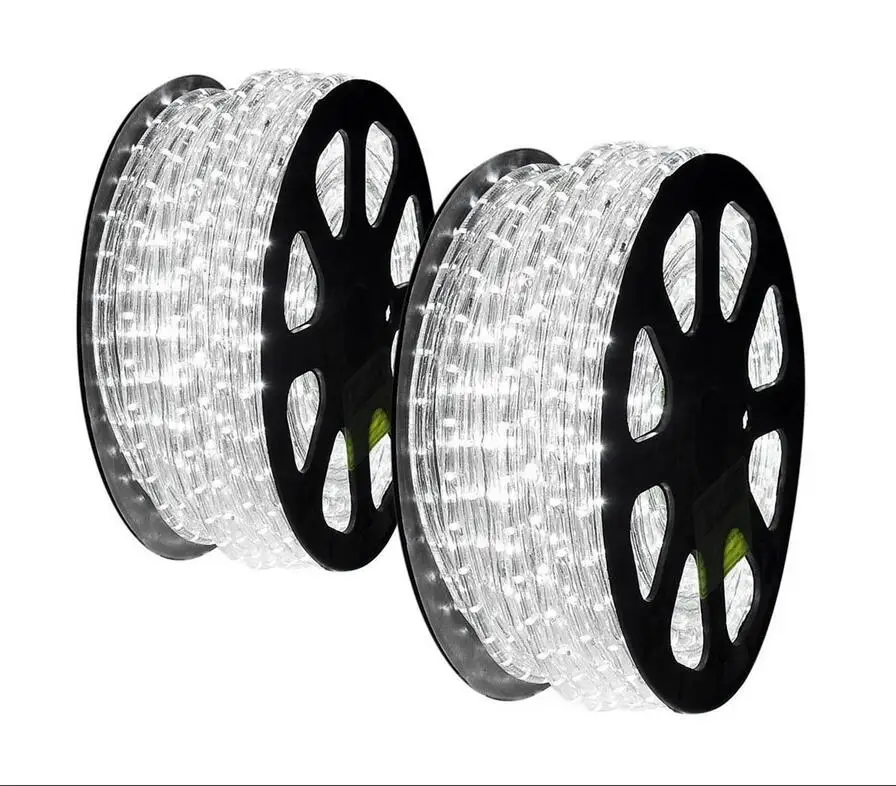 LED Rope Lights 100m Red LED Rope Light Commercial Spool 120 Volt