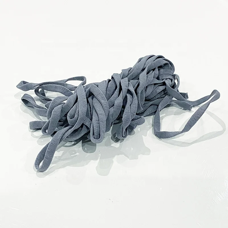 3MM 5MM White Black Round Flat Elastic Earloop