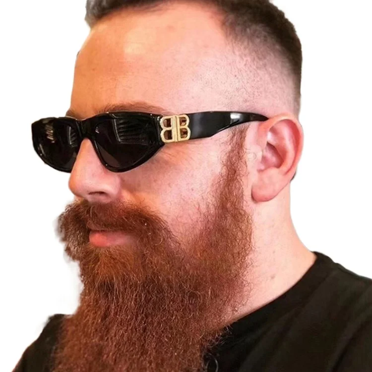 2023 Hot selling cheap promotional price fashion lentes de sol mens women black pc frame cat eye sunglasses