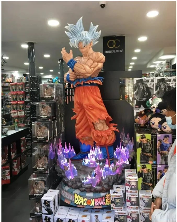 Dragon Ball Anime Character Life Size Goku and Vegeta Statue Dragon Bronzed Fiberglass Sculpture