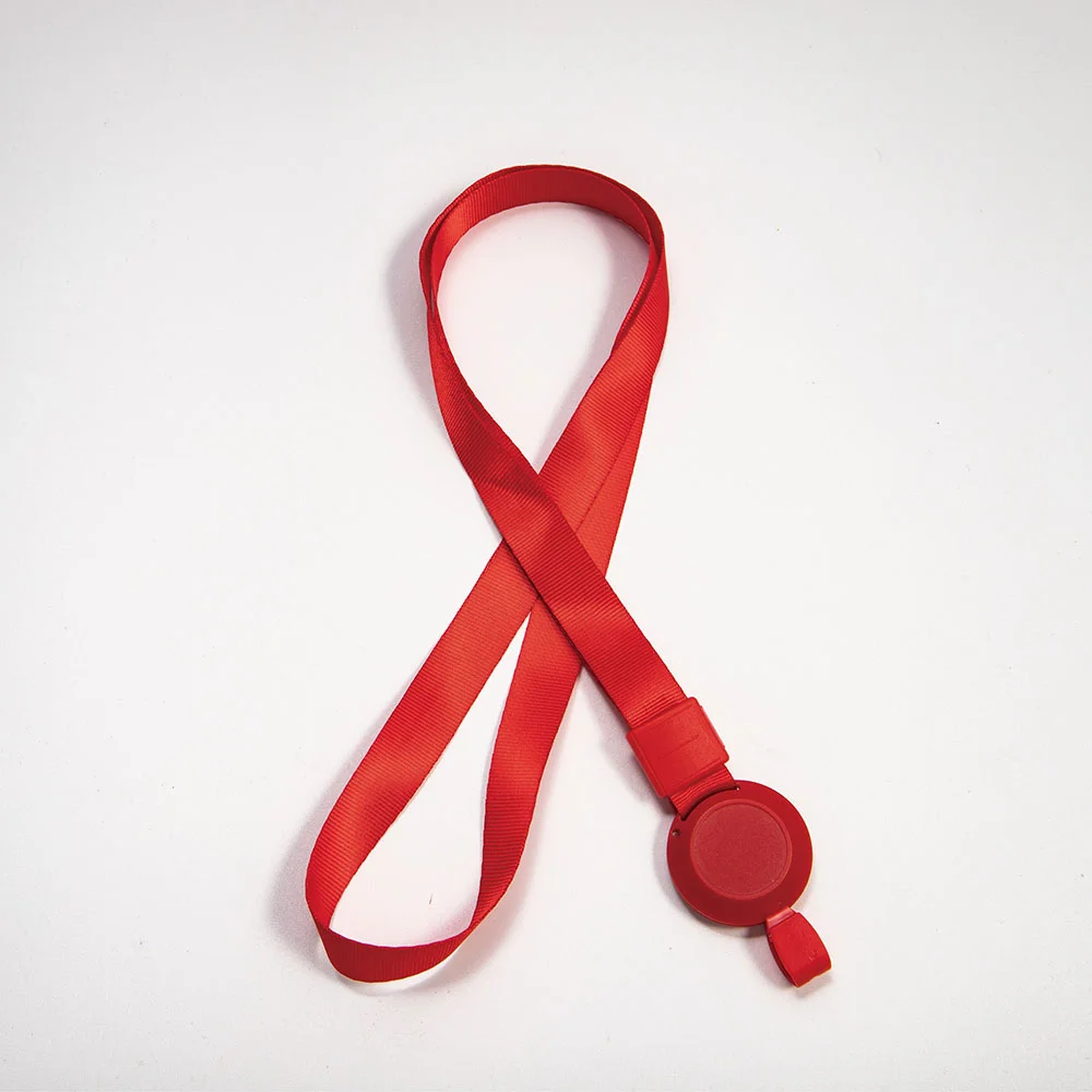 UHOO 2022 New design colorful polyester ID badge neck lanyard retractable buckle lanyard