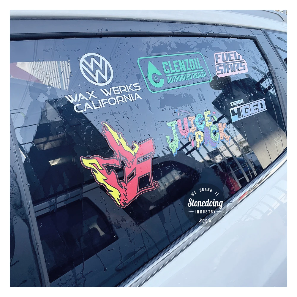 UV Resist Waterproof Transfer Car Stickers Custom Vehicle Letter Sticker Die Cut Vinyl Decal Car Windshield Stickers