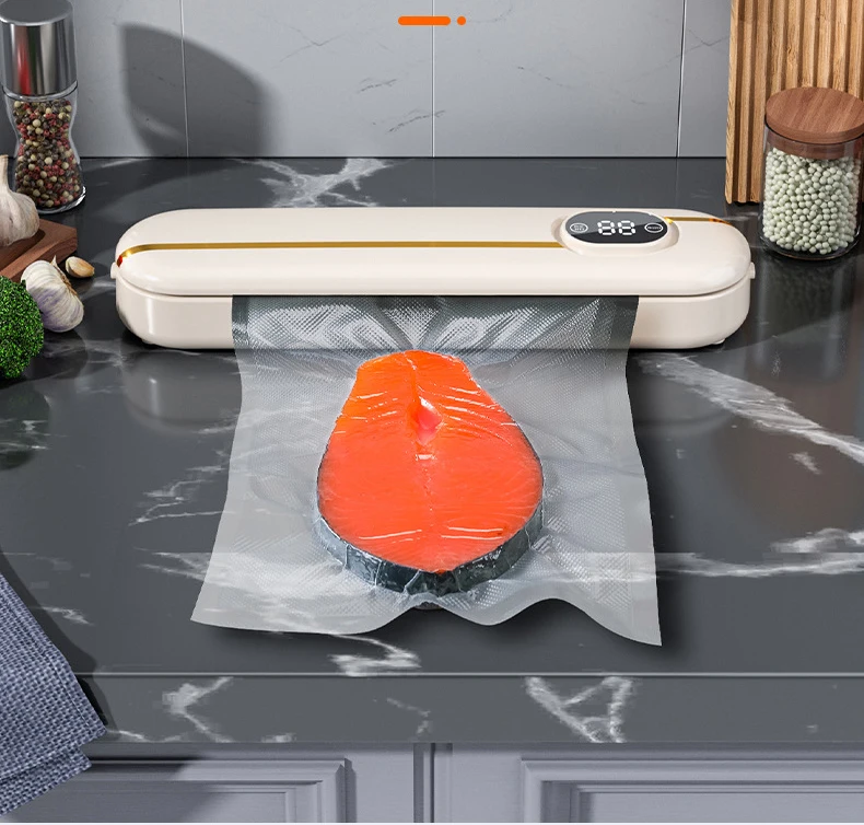 Hot Selling Automatic Vacuum Food Sealers Mini Household Vacuum Preservation Machine Electric Vacuum Sealer