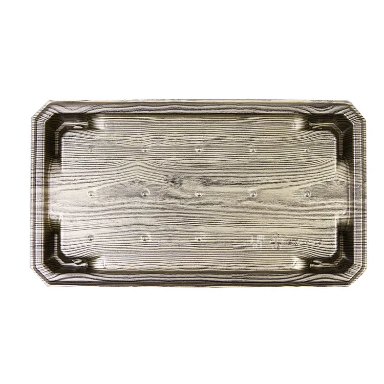 SM1-5109MZ Take Away Food Salad Stackable Plastic Cheesecake Catering Restaurant Party Trays With Lids