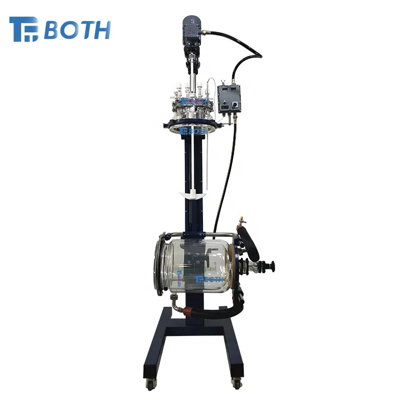 10L 20L 50L Chemical Lab Equipment  High Quality Stirred Tank Jacketed Glass Reactor