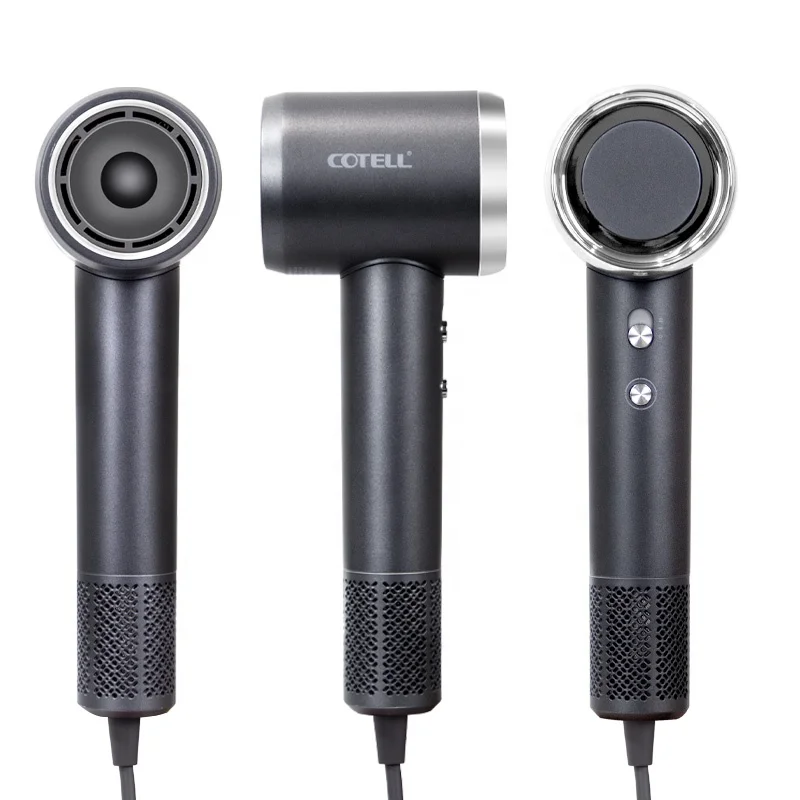 Cotell GS-610H 1500 Вт, легкий мощный высокоскоростной Профессиональный безлистный отрицательный ионный фен 120000 об/мин