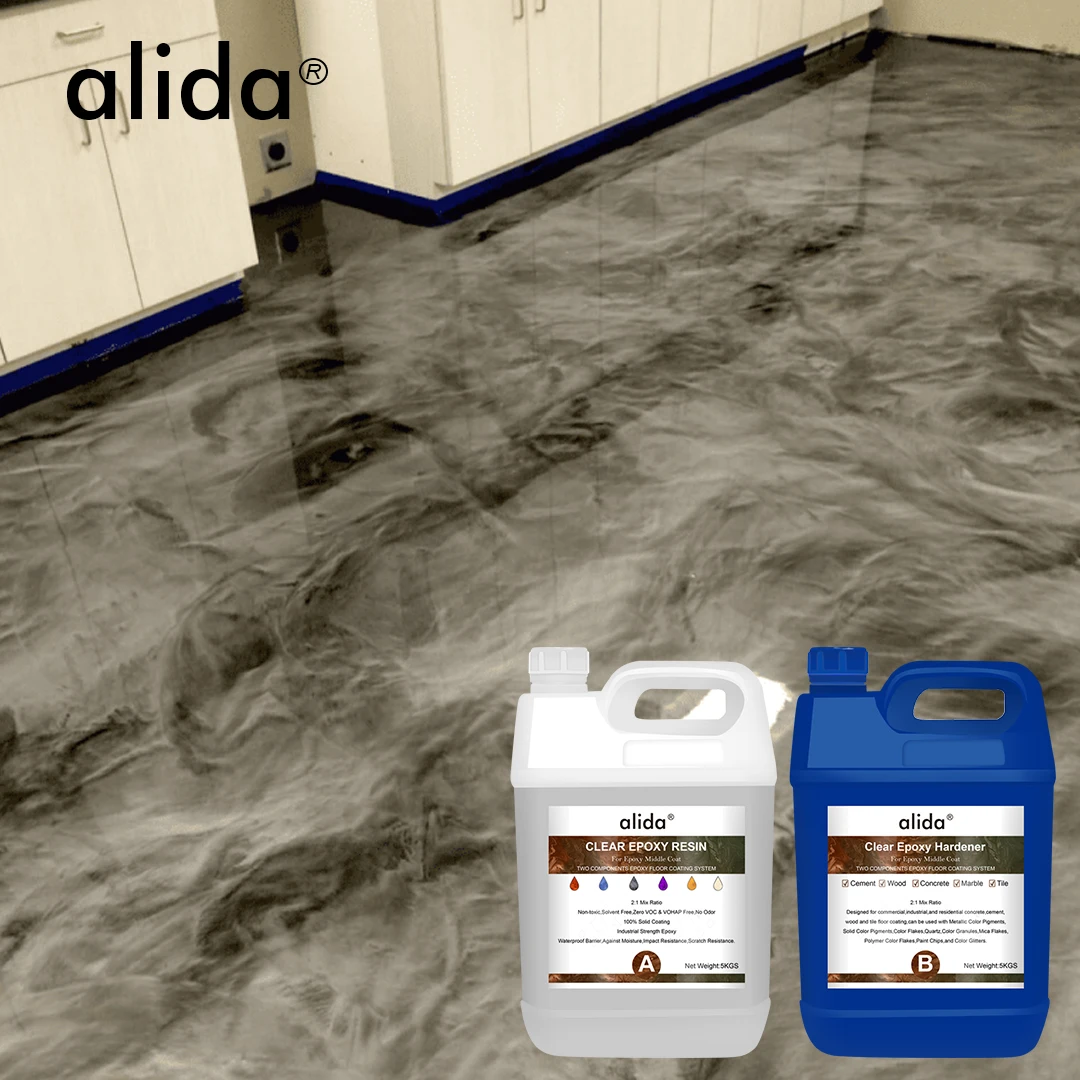 Epoxy Self Leveling Metallic Garage Floor Coatings