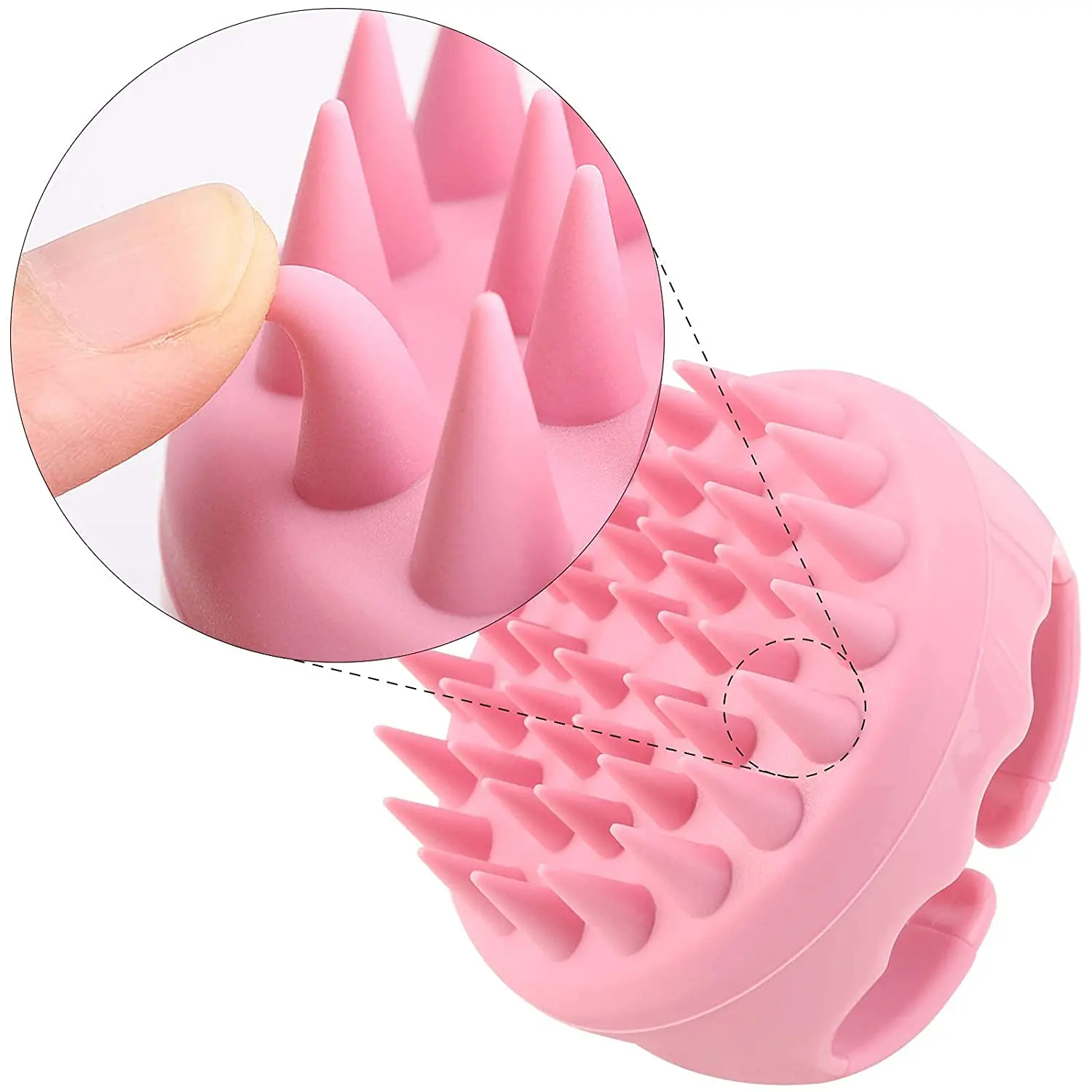 Private Logo Hair Scalp Massager Silicone Scalp Hair Massage Shampoo Brush for Hair Growth