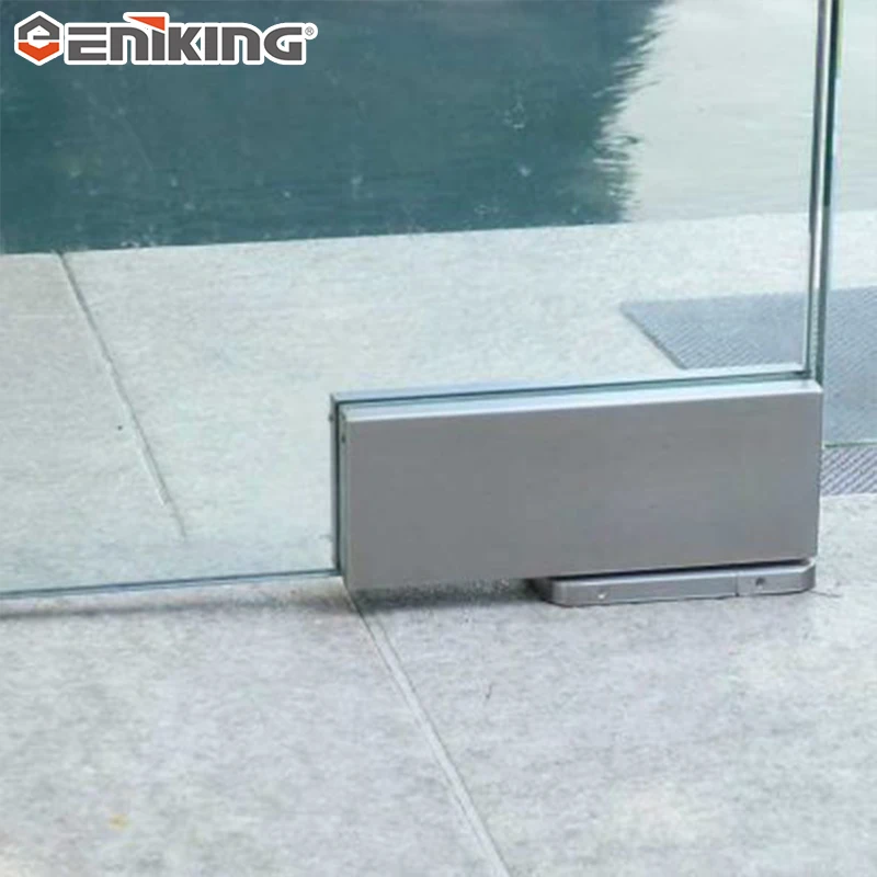 Hydraulic Patch Hinges Surface Mounted No-Digging Floor Spring for Glass Door Pivot