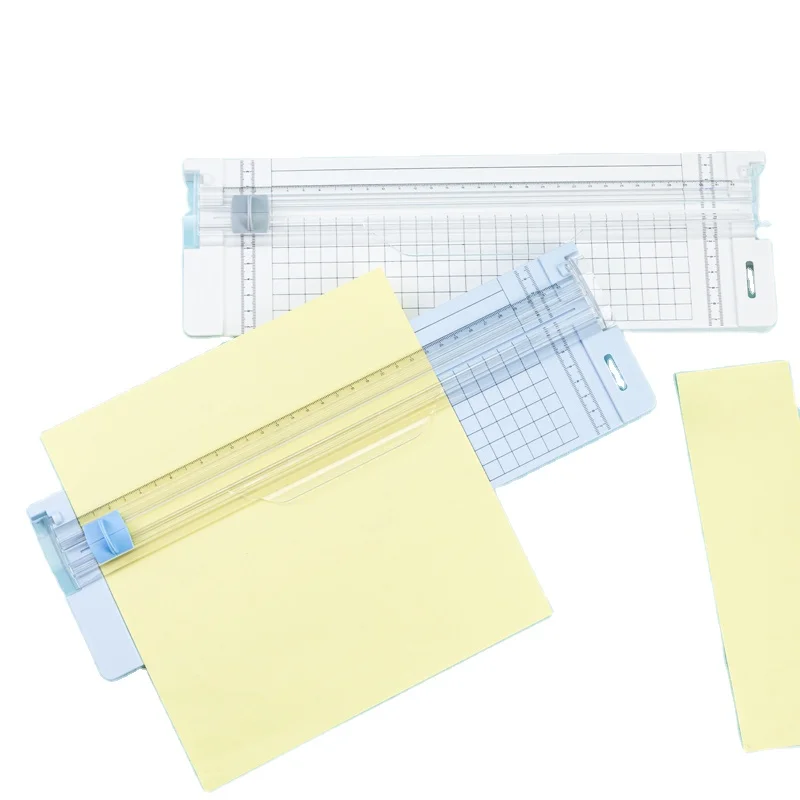 Deli 14251 # Small Multi-purpose Paper Cutter Office Stationery A4 A5 Light Blue
