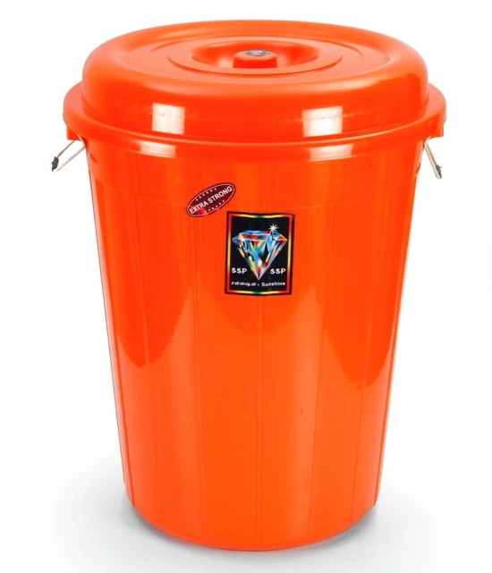 
Big size high quality heavy duty 80 liters plastic bucket / barrel / drum with Lid for liquid / oil/ grease storage 
