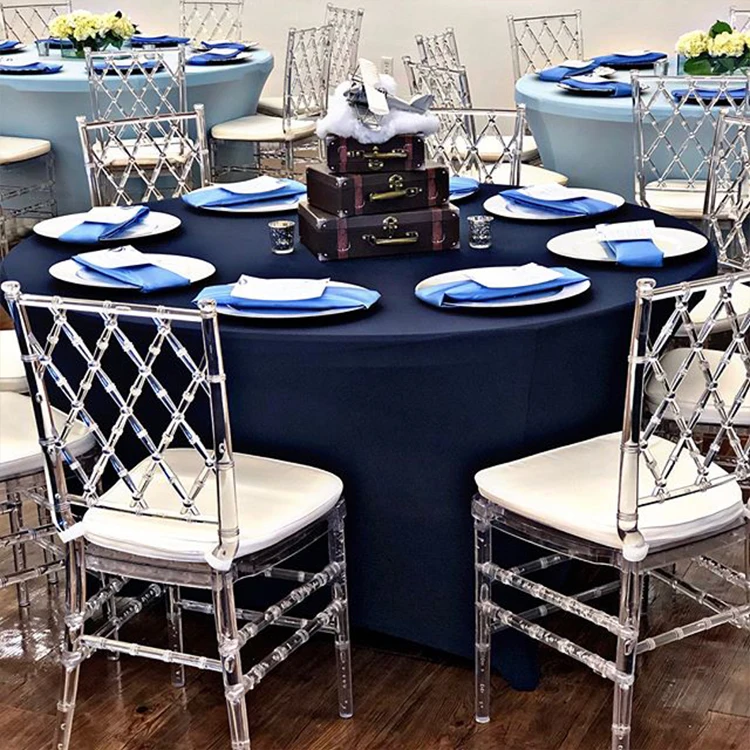 Банкетные популярные мягкие подушки с перекрестной спинкой, прозрачные пластиковые дизайнерские стулья для отелей, стулья для мероприятий, Chiavari