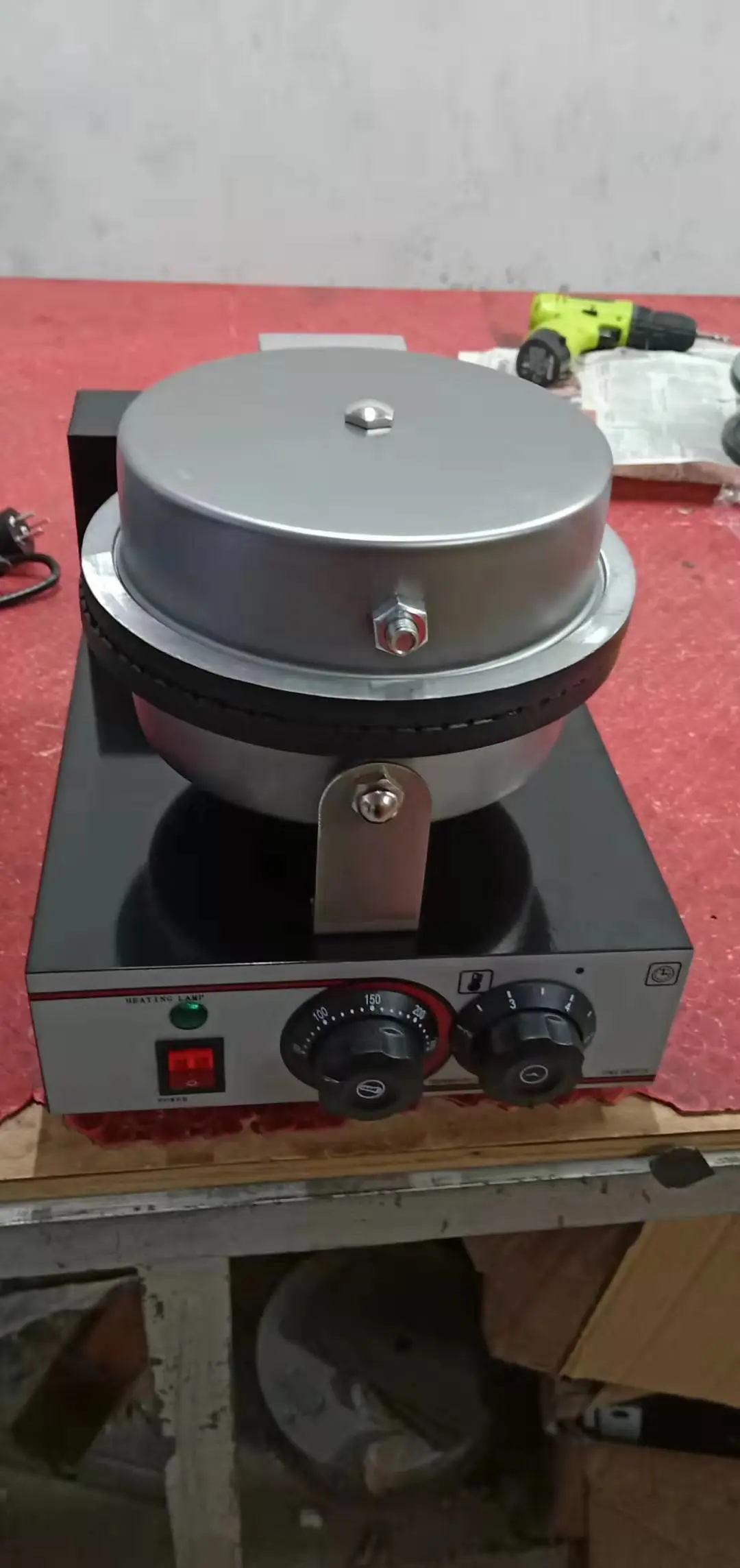 Electric industrial commercial cone maker machine,electric cone waffle maker