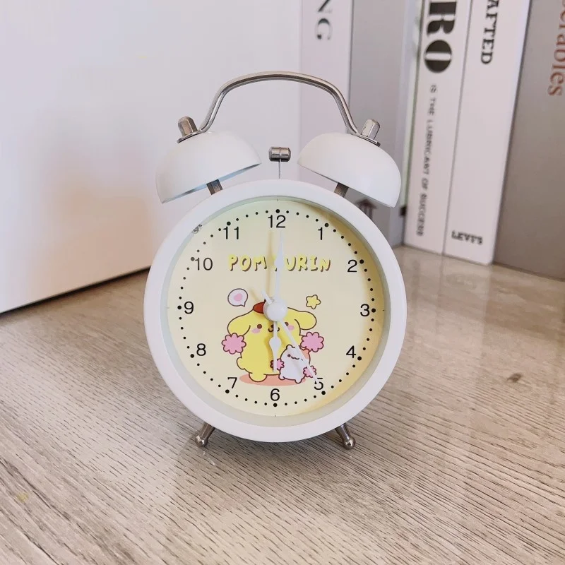 Kuromi Sunrise Alarm Clock For Kids quiet Bedrooms  Desk Table Alarm Melody Cinnamoroll Night light Clock