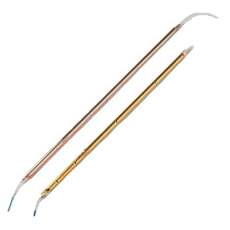 Length 355mm 1500 watt IR Wave shortwave golden tube heating element infrared heat lamp