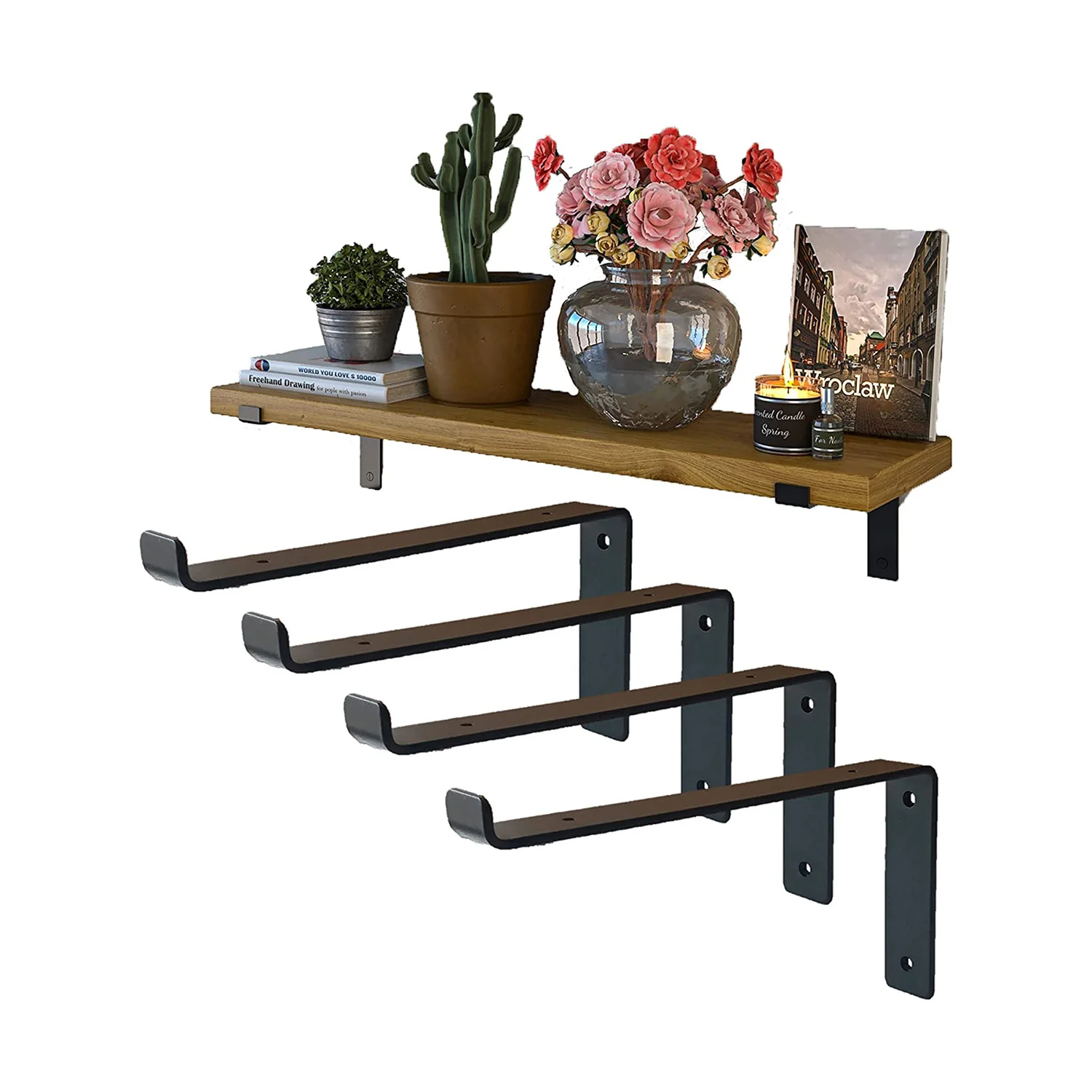 Suspension Support  Stamping Stainless Stamping  Slotwall Slatwall Removable Open Mount Metal Shelf Bracket