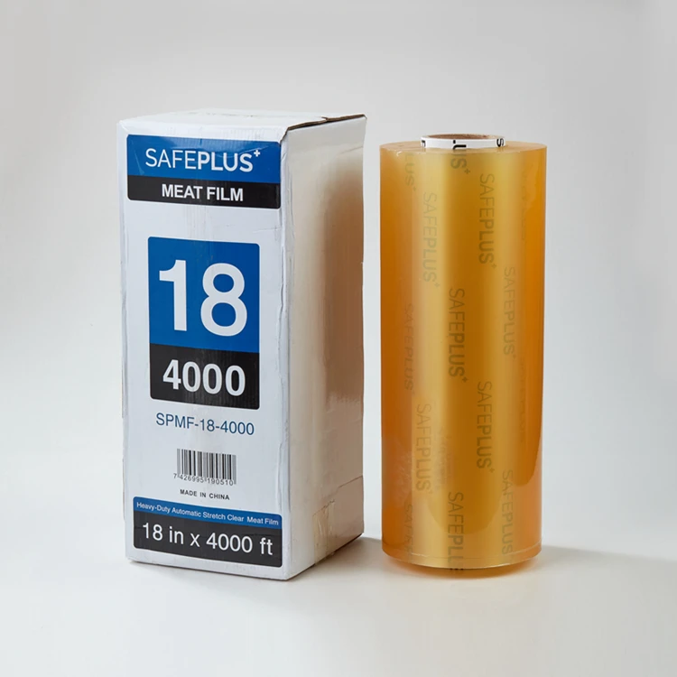 Customized Food Fresh Stretch Wrap Film High-quality Supermarket Heavy Clear PVC Cling Film Jumbo Roll