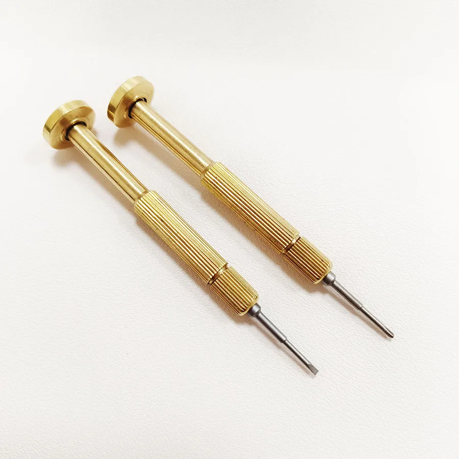 Multifunctional copper watch repair screwdriver tool for mobile phone glasses and watch replaceable bits screwdriver