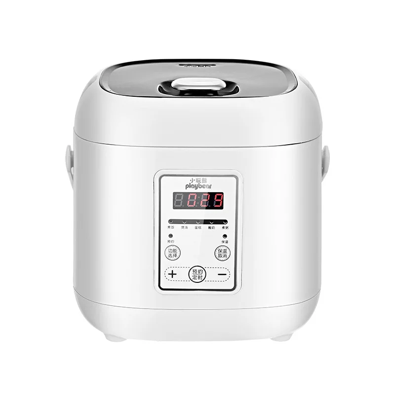 2L Portable Electric Heating Soup Stew Pot Keep Warm Smart Automatic Multifunctional Travel Non Stick Mini Electric Rice Cooker