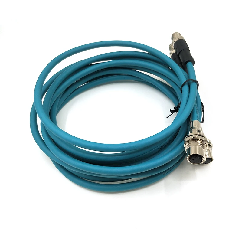 IP67 Waterproof Plastic 4 Pin Pole M12 Circular Connector Cable Rear Female Male Plug Dimensions Wiring with D Coding