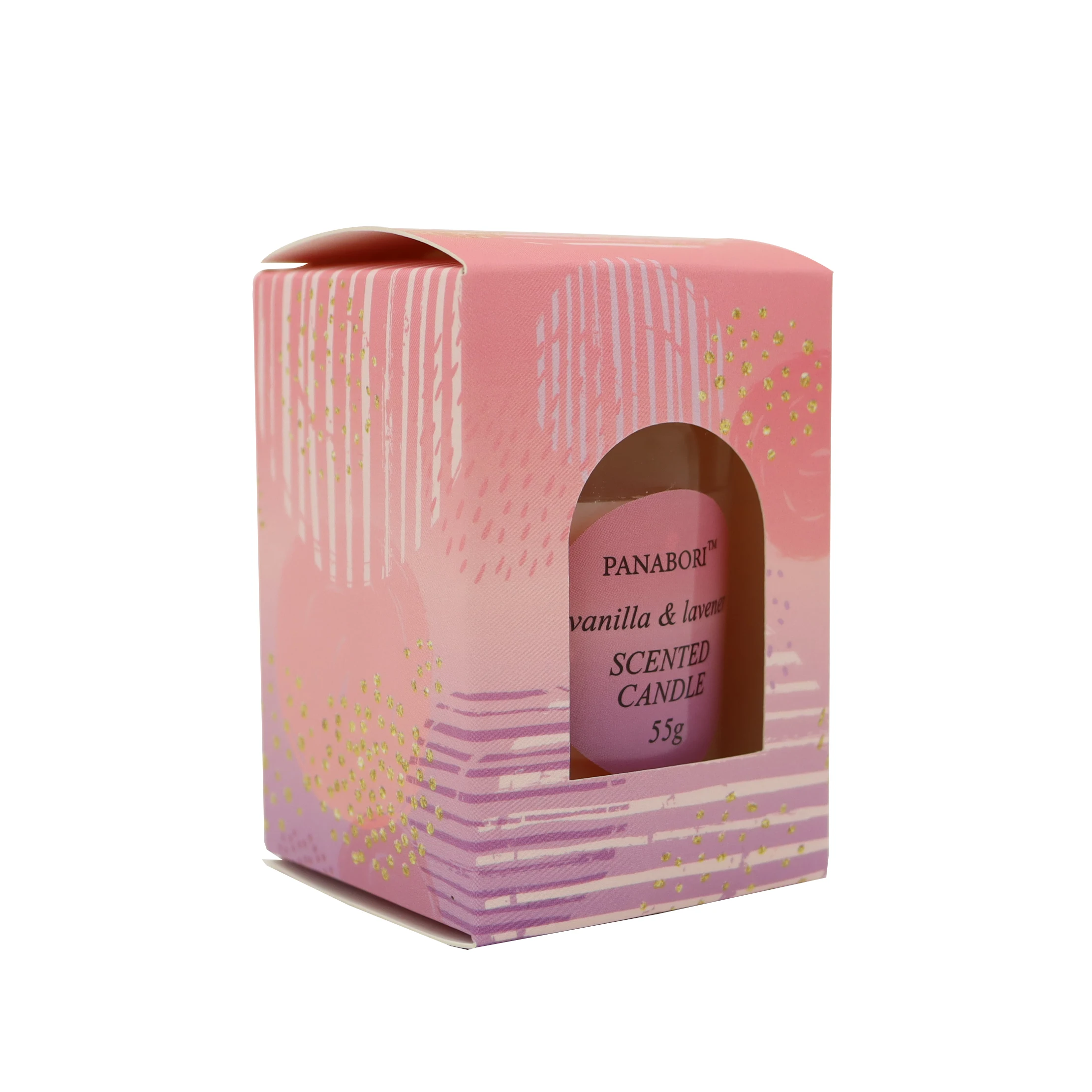 PANABORI Private Label Glass Jar Home fragrance Soy Wax Candles Scented Candle