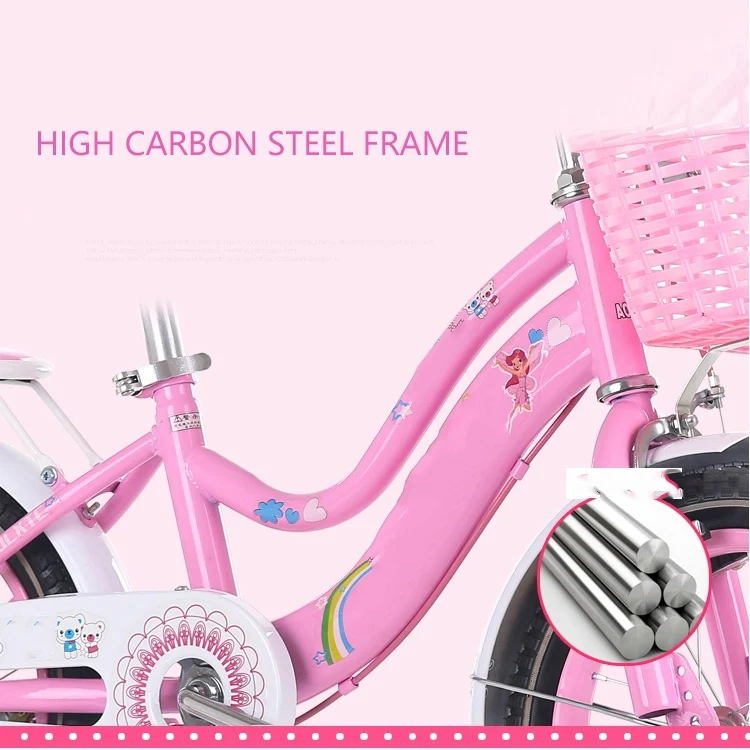 Istaride 12 14 16 18 20 24 Inch Bike Boys For Kids Baby  4 Wheel Girls 2 3 6 Year Old Bicycle Toddler Cycle Toy Wholesale