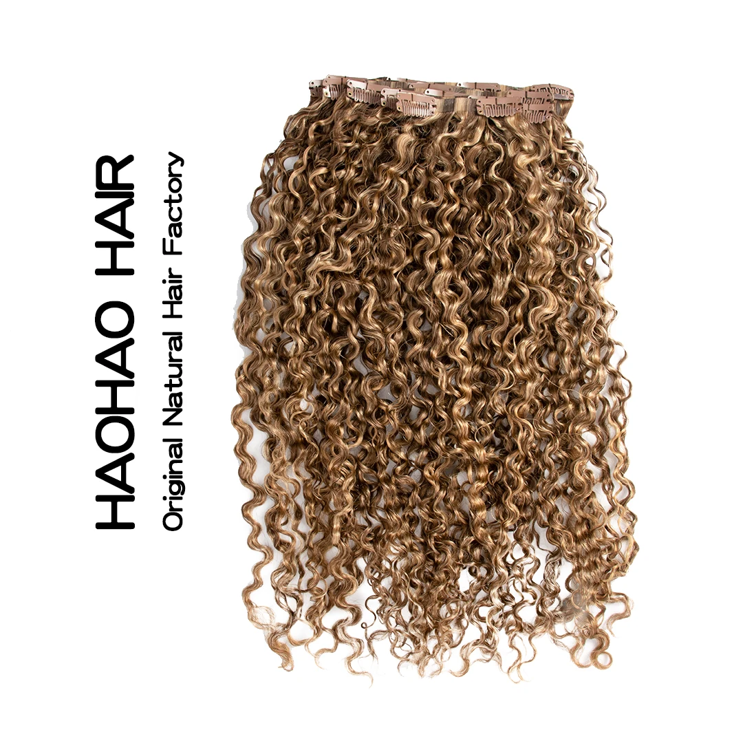 Raw Unprocessed Virgin Peruvian Hair Weave invisible clip in jerry curly Hair 100 human skin seamless PU clip in hair weft