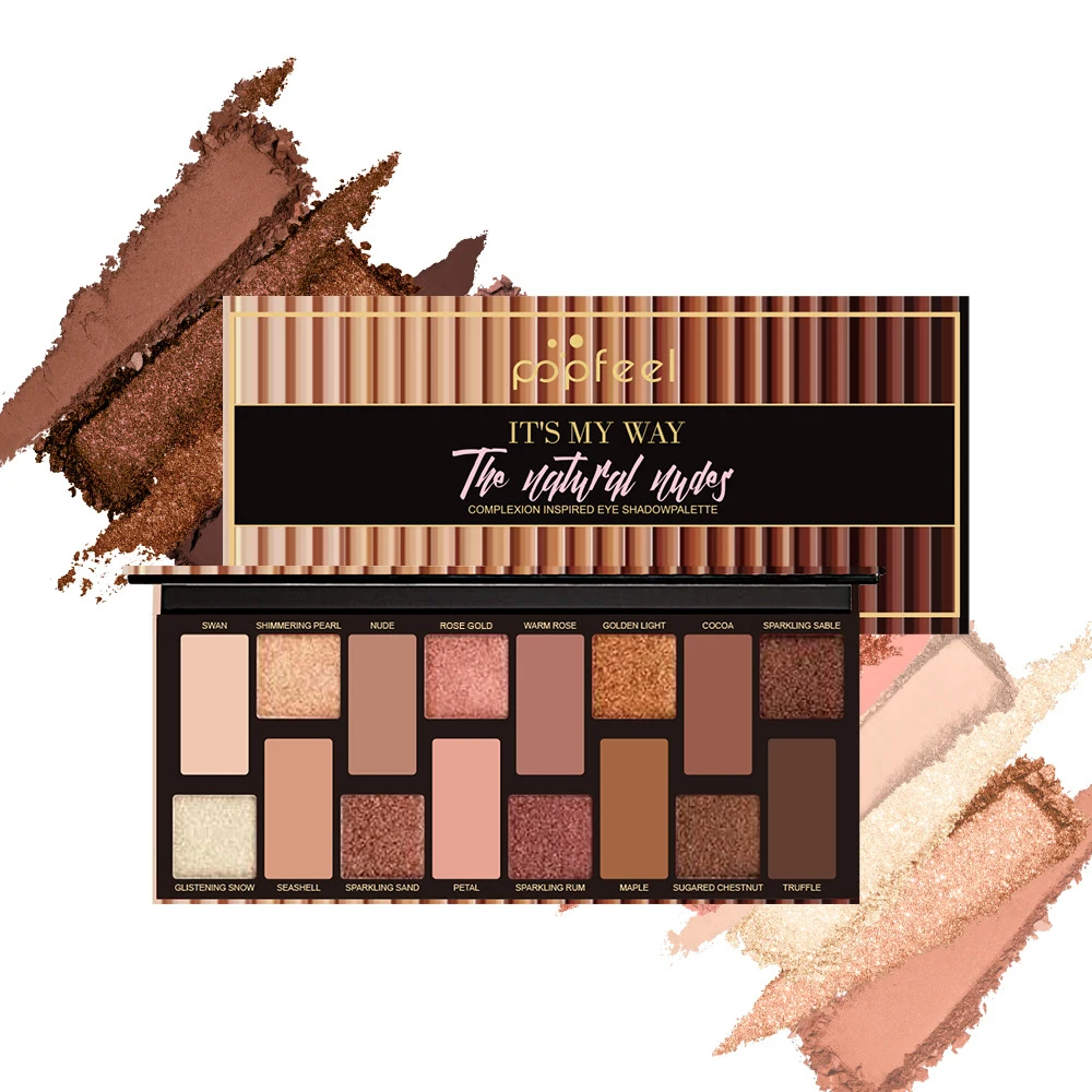 16 color eye shadow light makeup thick makeup cold brown earth deep three-dimensional natural eye shadow makeup