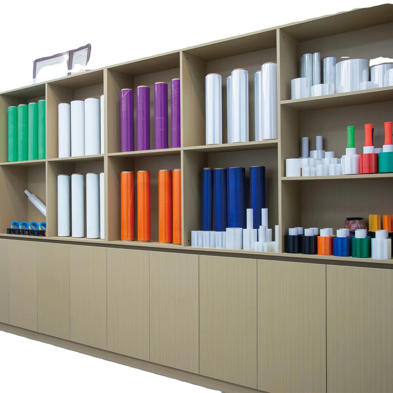 Colorful Stretch Film    Wrapping Pallet   Hand use  Machine use  Customized size