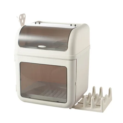 kitchen bowl storage rack plastic cupboard