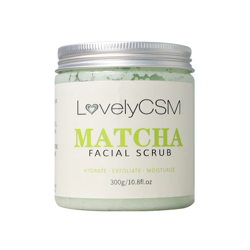 
100% natural deep cleansing exfoliating matcha green tea body scrub 