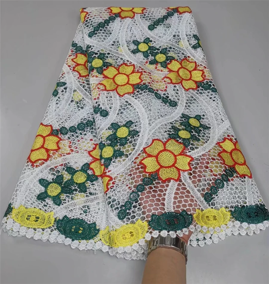 Best selling multi color guipure lace high quality guipure lace guipure cord lace for women