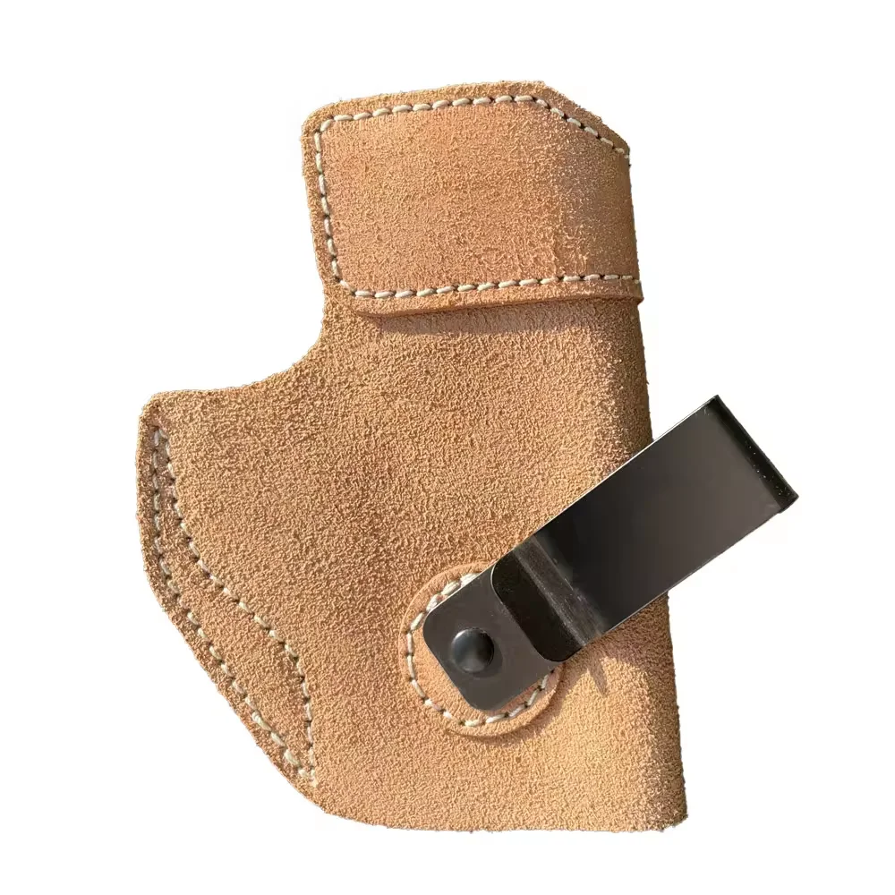 Top-Grain Genuine Leather IWB Concealed Gun Holster Subcompact/Compact Hunting Accessory for Convenient Gun Holding