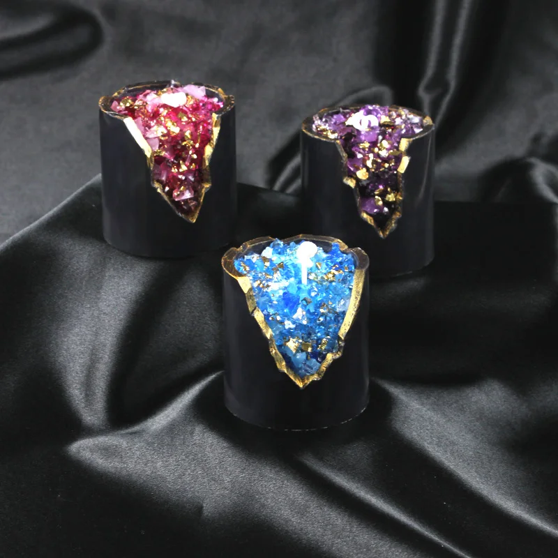 Crystal ore decorative candle Mass customization of popular mineral candles, scented candles