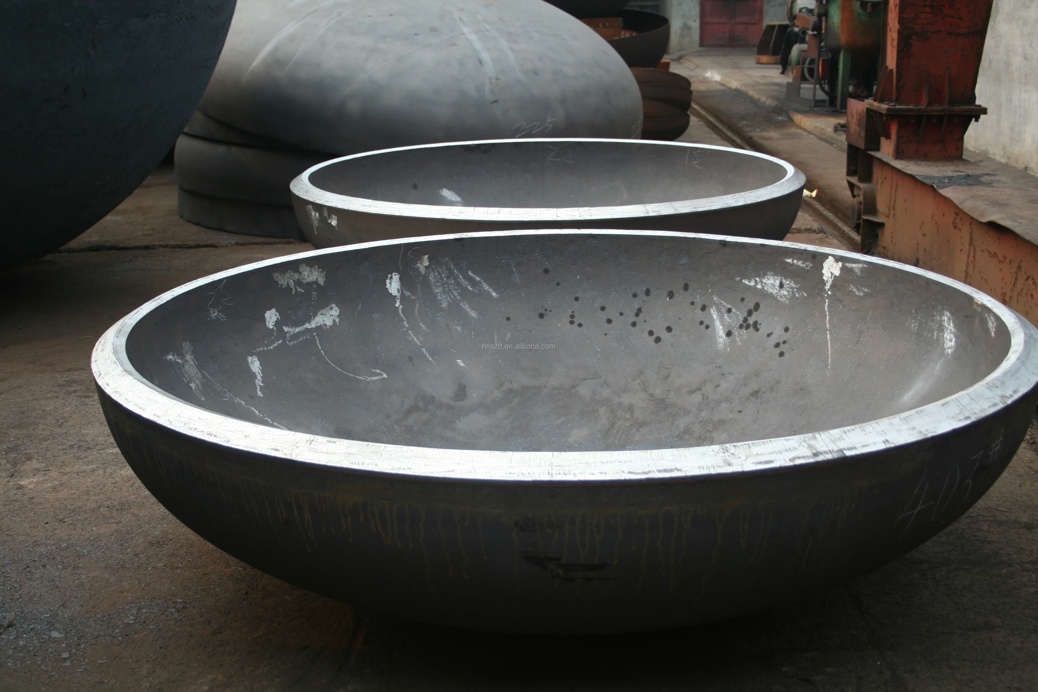 customized hot forming pressing ASME 2:1 carbon steel stainless steel elliptical heads