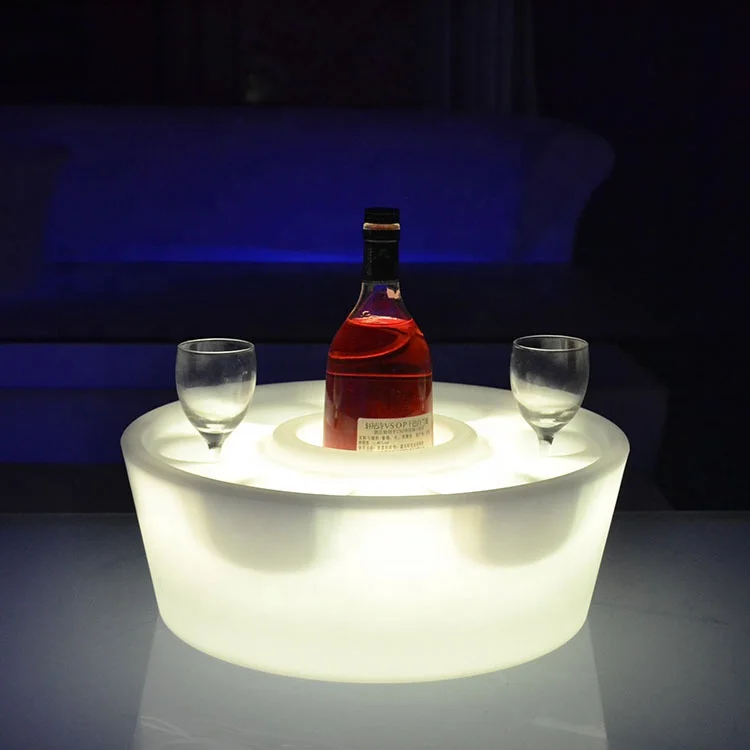 plastic LED cup holder/led service tray/floating pool beer bottle holder