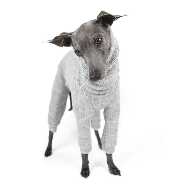 Luxury designer dog clothes Pet winter sweater dog fashion pet clothes gorgeous wooly romper braemar italian greyhound